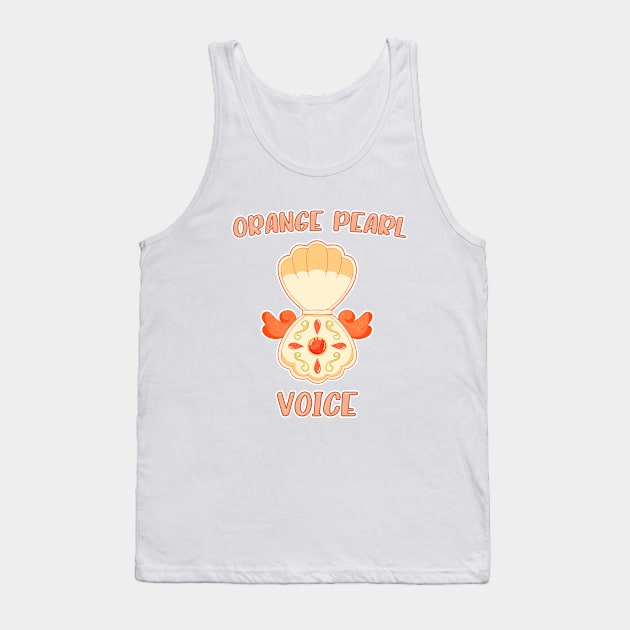 Orange Pearl Voice Tank Top by Kiroiharu